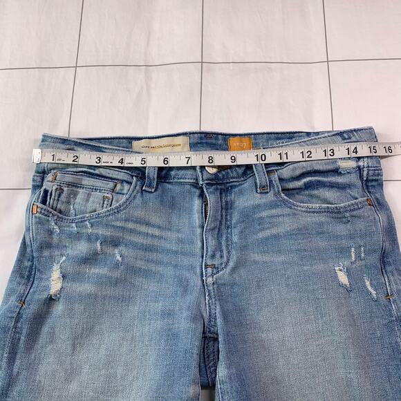 Anthropologie Pilcro & the Letterpress Shorts Womens 27 Blue Stet Denim Distress - Picture 7 of 11